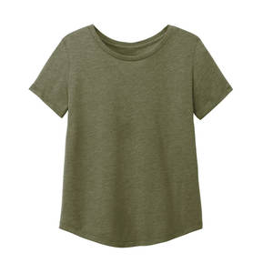 เสื้อยืดคอกลมผ้าฝ้ายพีมา 100% สำหรับผู้หญิง - Product Image 4