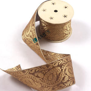 OEM de alta calidad 32 35 42 45mm alambre dorado encaje de lingotes de alambre metálico encaje para uso en zapatos alambre trenzado dorado - Product Image 2