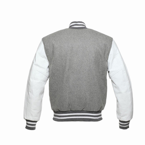 Wholesale OEM/ODM Men's lettermen Jacket Custom Logo Leather Sleeves Jacket High Quality Wind Resistant Jackets - Product Image 2