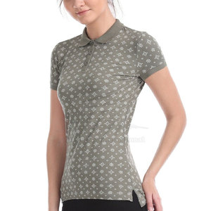 Camiseta Polo para Mujer, Top Ventas, con Logotipo Personalizado, Cuello Redondo, Manga Corta - Product Image 2