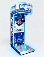 Machine de boxe d'arcade à monnayeur avec sac de frappe et 4 modes de jeu pour centre de divertissement