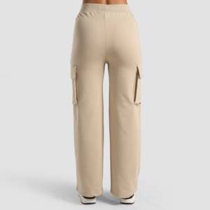 Pantalones Cargo Flexibles de Cintura Alta para Mujer, Transpirables, de Lona, Corte Regular, Color Beige, Talla XL - Product Image 2