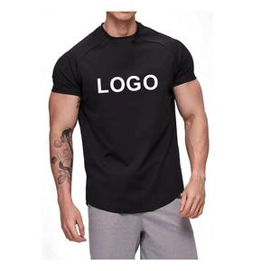 Unisex Training Gym T-<b>Shirt</b> <b>100</b>% Cotton Men's Stock Workout Fitness Quick Fabric <b>Polyester</b> Sports Tee for Men - Product Image 2