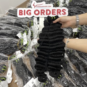 Extensions de cheveux humains vietnamiens en mèches ondulées profondes, prix d'usine, qualité double trame douce - Product Image 3