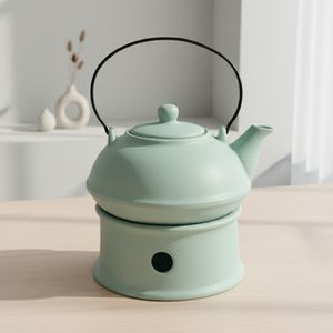 Venta Caliente 3459346 Tetera Multiusos de Cerámica: Tetera con Calentador + Asa de Hierro - Product Image 3