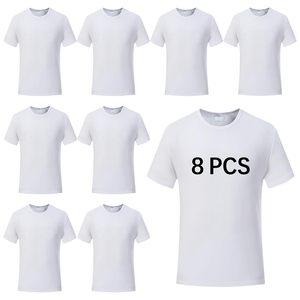 Unisex Men's Casual Solid Jersey Short Sleeve T-Shirt Breathable Quick Dry Polyester High Elasticity O-Neck Collar Custom <b>Logo</b> - Product Image 1