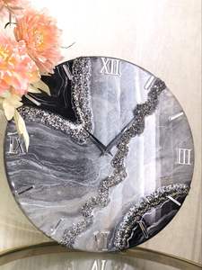 WHETHER Epoxy Resin <b>Wall</b> <b>Clock</b> Epoxy Resin Living Room best qulatiye Furniture Home <b>Decor</b> <b>Wall</b> <b>Clock</b> Customized best - Product Image 5