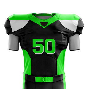 Nouveau style d'uniformes de football américain court pour adultes antibactérien respirant OEM Service vente en gros d'uniformes d'équipe sportive bon marché - Product Image 6