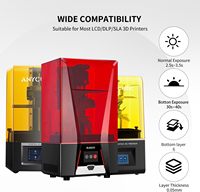 YOUSU resin 3D metalik hijau 3d, resin 3d untuk printer 8k 12k resin dapat dicuci air