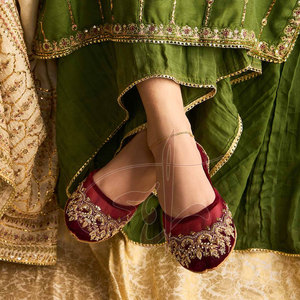 Calzado Ecológico para Mujer, Khussa Antideslizante, Estampado, de Primera Calidad, Venta al Por Mayor, Accesorios - Product Image 5