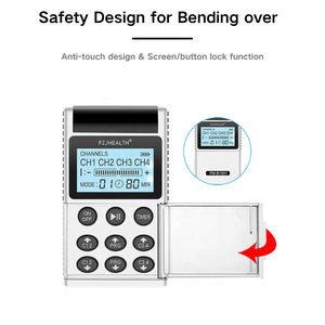 <span class=keywords><strong>Appareil</strong></span> d'électrothérapie à impulsions numérique électronique avec clavier de protection et minuterie de 80 minutes - Product Image 5