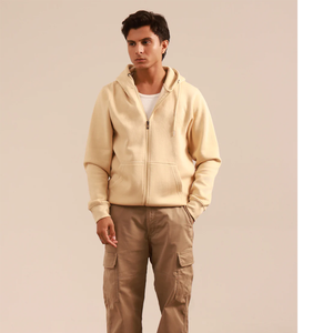 Personalizado de alta calidad de los hombres 100% algodón más polar pulóver Sudadera con capucha de gran tamaño en blanco de peso pesado Streetwear Sudadera con capucha para los hombres - Product Image 3