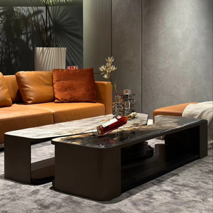 Meubles de luxe de haute qualité en gros Table basse moderne de salon de luxe pour l'exportation - Product Image 1