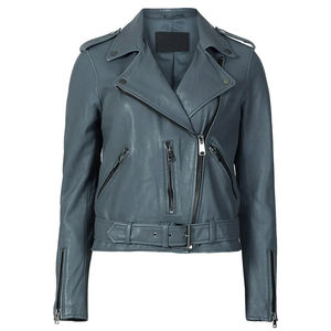 2024 personnalisable gris Portable vêtements pour femmes OEM Service vestes en cuir coton rempli veste - Product Image 6