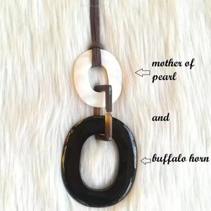 Buffalo Horn <b>Pendant</b> Necklace Natural Sustainable Tribal Jewelry for Women High Quality - Product Image 6