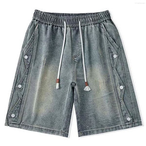 Pantalones Cortos de Verano para Hombre, Estilo Urbano, con Pedrería, Lavado Ácido, Bordado, Estampado Personalizado, Apliques, Servicio OEM - Product Image 1