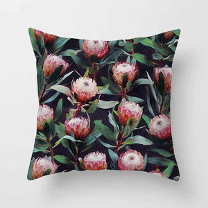 Copricuscino Vintage lusso quadrato ricamato fiore tropicale geometrico tessuto tecnica 6A per vivere ospedale natale - Product Image 6