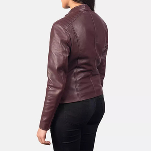 2025 Wholesale Hot Selling Custom Design Winter Women Leather Jacket Breathable Windproof OEM Logo Customizable - Product Image 4