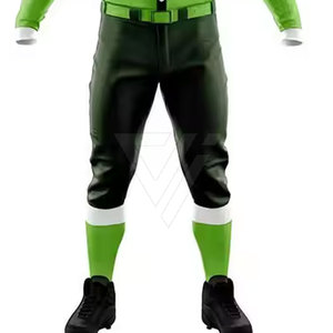 Tenues de baseball respirantes de haute qualité, 100 % polyester, personnalisables avec les noms et couleurs de l'équipe - Product Image 6