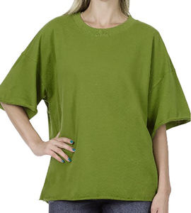 Camiseta Casual de Algodón para Mujer, Talla Grande, con Encaje, Transpirable, con Logotipo Estampado, Proveedor Confiable de Bangladesh - Product Image 6