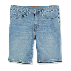 Pantalones Cortos de Mezclilla para Hombre, Diseño Personalizado, Cierre de Cremallera, 100% Algodón, Sólidos, Alta Calidad, Servicio OEM, Precio Bajo, Último Estilo - Product Image 1