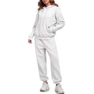 Streetwear surdimensionné à logo personnalisé, ensemble de survêtements de jogging bouffants de grande taille, pantalon épais à manches longues pour hommes - Product Image 4