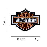Patch brodé thermocollant vintage pour moto, en toile, PVC et feutre non tissé, avec délai de livraison d'échantillon de 7 jours pour les chapeaux