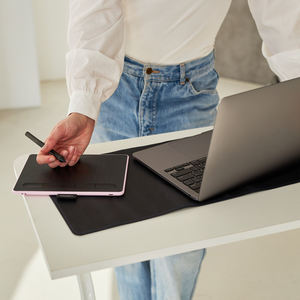 Tapete de Escritorio de Cuero Genuino Hecho a Mano, de Lujo, Resistente, a Prueba de Olores, Superficie de Piel de Vaca Duradera y Lisa, Antideslizante para el Hogar y el Trabajo - Product Image 3