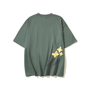 แขนสั้นสีที่กําหนดเองผู้ชายพัฟพิมพ์เสื้อยืดคุณภาพสูง Street สวมเสื้อยืดพิมพ์พัฟ - Product Image 4