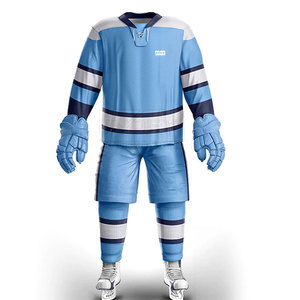 Uniformes de hockey sobre hielo personalizados para hombre 2024, conjuntos de tela de poliéster 100% de estilo más nuevo - Product Image 1
