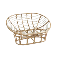 Rattan çift Mamasan sandalye bahçe açık Rattan kanepe mobilya oturma odası prestijli üretimi