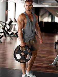 Short de fitness pour hommes, respirant, à taille élastique, à séchage rapide, pour le yoga, la course à pied et la salle de sport, couleur personnalisée, service OEM disponible - Product Image 6