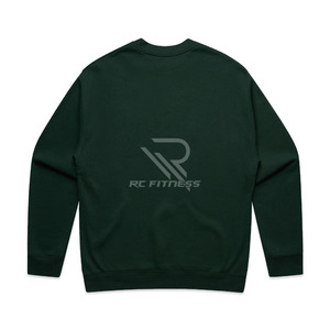 เสื้อสเวตเชิ้ตคอกลมผู้ชาย ผ้าฝ้าย 100% สีพื้น ขายดีที่สุดจากโรงงาน ปักโลโก้ตามสั่ง ย้อมสีเรียบ สำหรับฤดูหนาว - Product Image 4