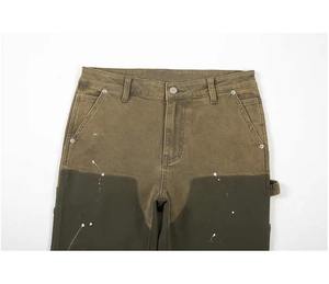 Pantalon évasé solide de haute qualité pour hommes étiquette personnalisée étiquette taille haute pantalon de survêtement à cordon de serrage bas de cloche motif droit Style décontracté - Product Image 6