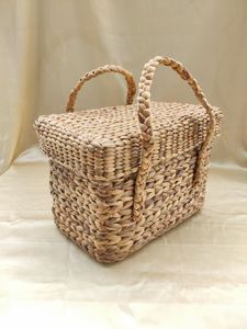 High Quality Handmade Water Hyacinth Storage <b>Basket</b> Eco Friendly <b>Woven</b> <b>Baskets</b> From 99 Gold Data Vietnam - Product Image 6