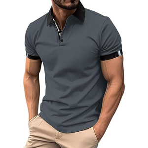 2025 T-Shirt polo pour hommes de haute qualité fabriqué au Pakistan couleur unie à manches courtes tissu tricoté respirant OEM conception personnalisée - Product Image 1