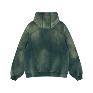 Garment Dye Acid Stone Washed Oversized Hoodie Custom Logo Plain Men Streetwear Pullover Hoodie Custom Made Pullover Hoodie - Product Image 2