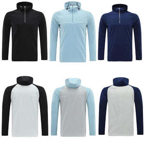 Camiseta Deportiva de Manga Larga para Hombre, con Media Cremallera, Cortavientos, Transpirable, de Secado Rápido, para Deportes al Aire Libre, Correr, 90% Nailon, 10% Elastano - Product Image 6