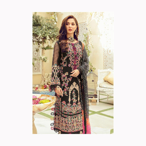 Salwar Kameez de seda nupcial pakistaní de moda para mujer de alta calidad hecho de algodón para ropa de boda disponible a precio mayorista - Product Image 2
