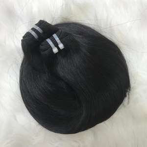 Hot Item Bone Straight Raw Hair Bundles 100% Virgin Human Hair Alta calidad Soft Silky Straight Loose Deep Wave Machine Double - Product Image 5