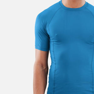 High Quality Custom Compression Gym <b>T</b>-<b>Shirt</b> with Short Sleeves Plain Canvas Sublimation Printing for Bodybuilding <b>Muscle</b> Show - Product Image 5