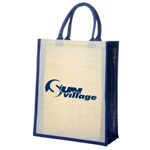 Sacs fourre-tout en jute réutilisables personnalisés à la mode Sac de jute naturel de poche écologique personnalisé pour des achats durables en vente - Product Image 5