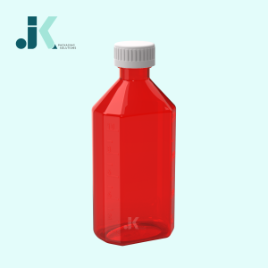 PET Oval 300ml Syrup Packaging <b>Bottle</b> with CR Lid Good Quality <b>Amber</b> OEM ODM Services Vietnam Factory M0750 - Product Image 2