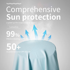 Camiseta larga de pesca Anti-UV transpirable ligera de algodón 100% de alta calidad, sudaderas con capucha, protección solar de secado rápido para verano MMA - Product Image 5