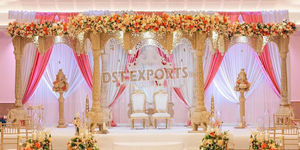 Boda hindú india de madera Aria Mandap boda tradicional tallada de madera Mandap Gujarati boda madera Mandap Londres - Product Image 4