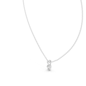 Collar con Colgante de Diamante de Corte Marquesa de 0.5 CT, Creado en Laboratorio, VVS-VS EF, Oro de 18K y 14K, Oro Rosa, Amarillo, Blanco, Sostenible - Product Image 4