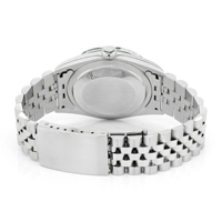 Montre de luxe Hip Hop personnalisée en acier inoxydable avec moissanite, mouvement à quartz, bracelet de 20 mm et cadran en verre
