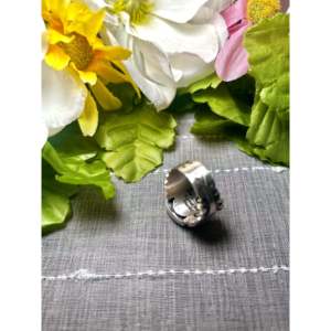 Russell Sam Royston Handmade Turquoise & Sterling Silver <b>Ring</b> Size 9.5 Bezel Setting Natural <b>Jade</b> Stone Everyday Wear Jewelry - Product Image 4