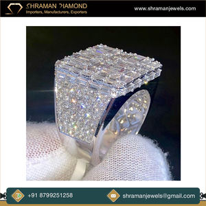 แหวนเพชรมอยส์ซาไนต์ทรง13.16 27.27กรัมสีสุดหรูดีไซน์หรูหราคุณภาพระดับพรีเมียม - Product Image 2