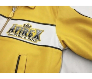 Chaqueta de Cuero Estilo Urbano Avirex, Artículo Superior, Calidad Premium, Cuero Genuino, Precio al por Mayor - Product Image 4